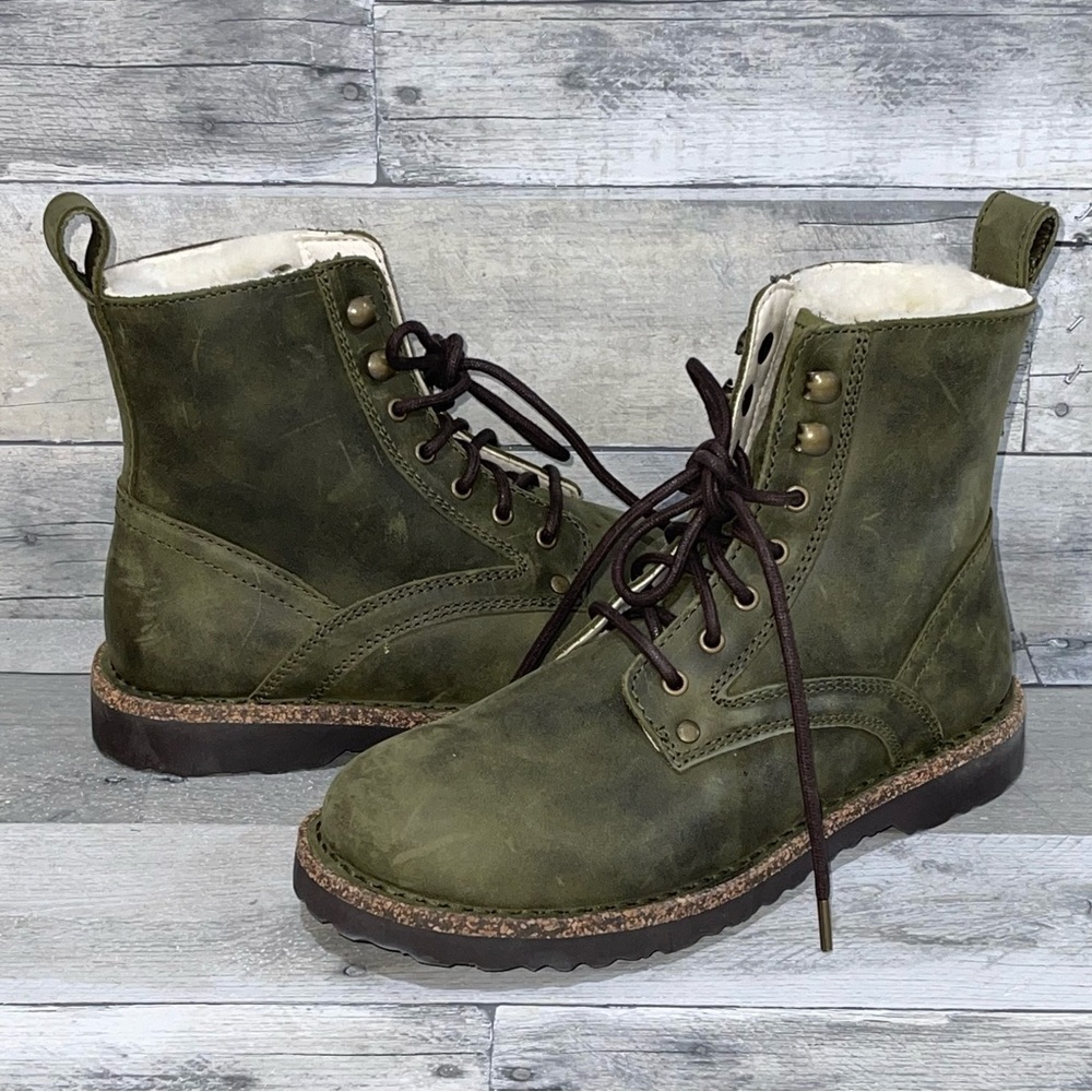 Birkenstock Bryson Shearling Boot - Hunter Green - SZ - 5-5.5 .US / 36 .EU